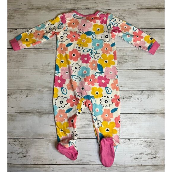 Floral So Happy Sleep n Plays Gerber 3 Piece Sleeper Set - Picture 9 of 10